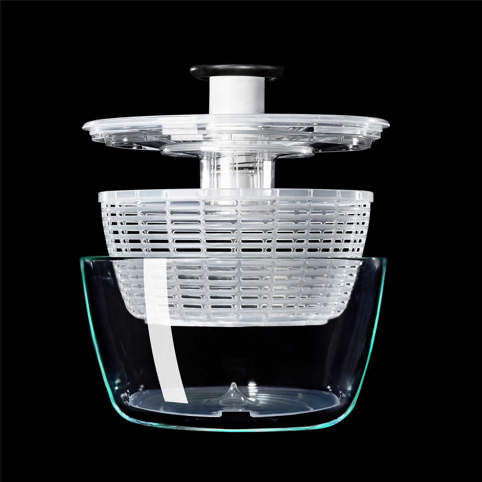 Entdecken Sie die OXO Good Grips Glas-Salatschleuder – ideal für frische, knackige Salate. Praktisch, langlebig und einfach zu bedienen!