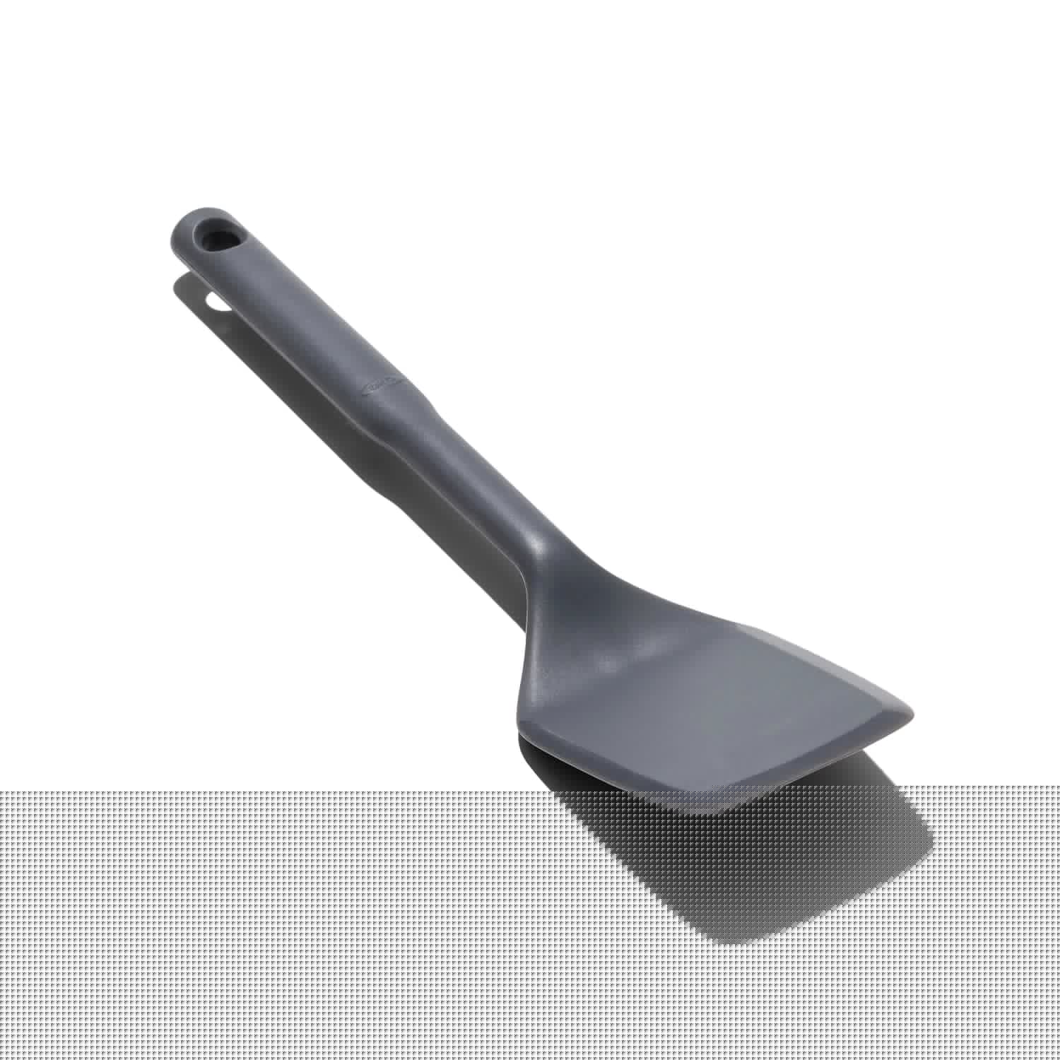 Großer OXO Silikonwender, ideal für empfindliche Oberflächen, hitzebeständig und langlebig, perfekt für die Küche.