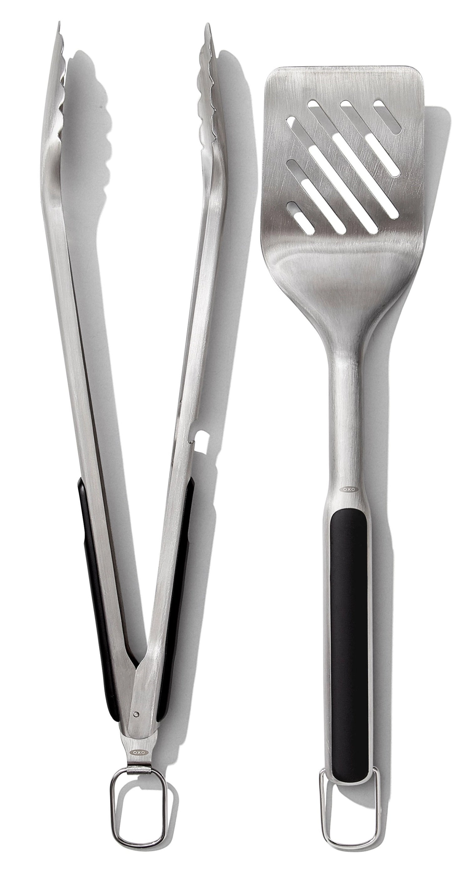 Good Grips Set Grill Tongs and Users