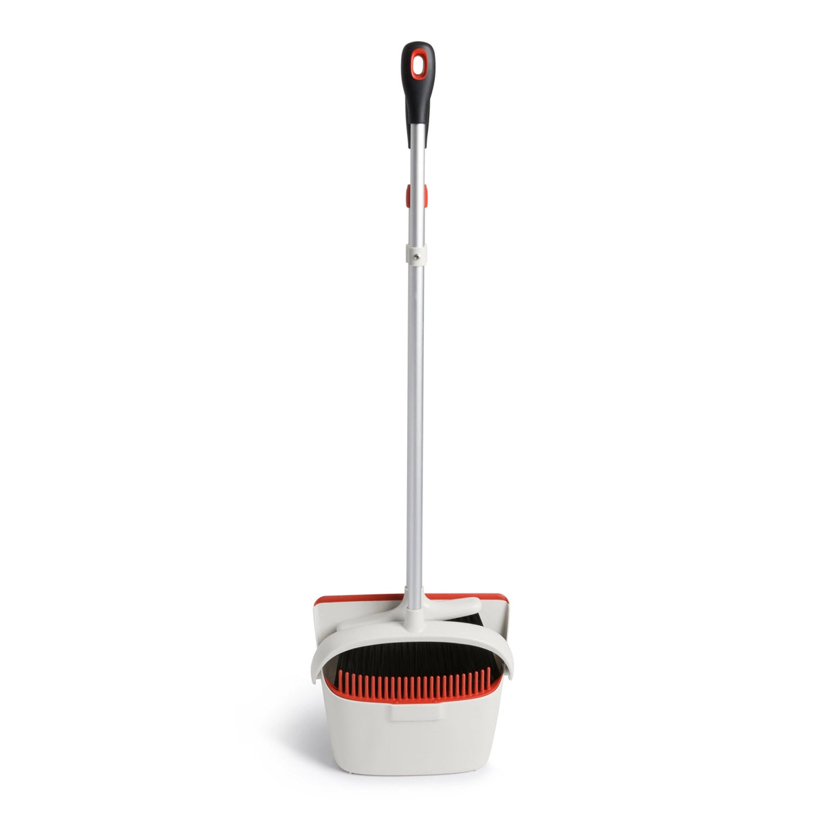 Wischer Set gross mit ausziehbarem Besen von OXO in Weiss, Besen aus Aluminium