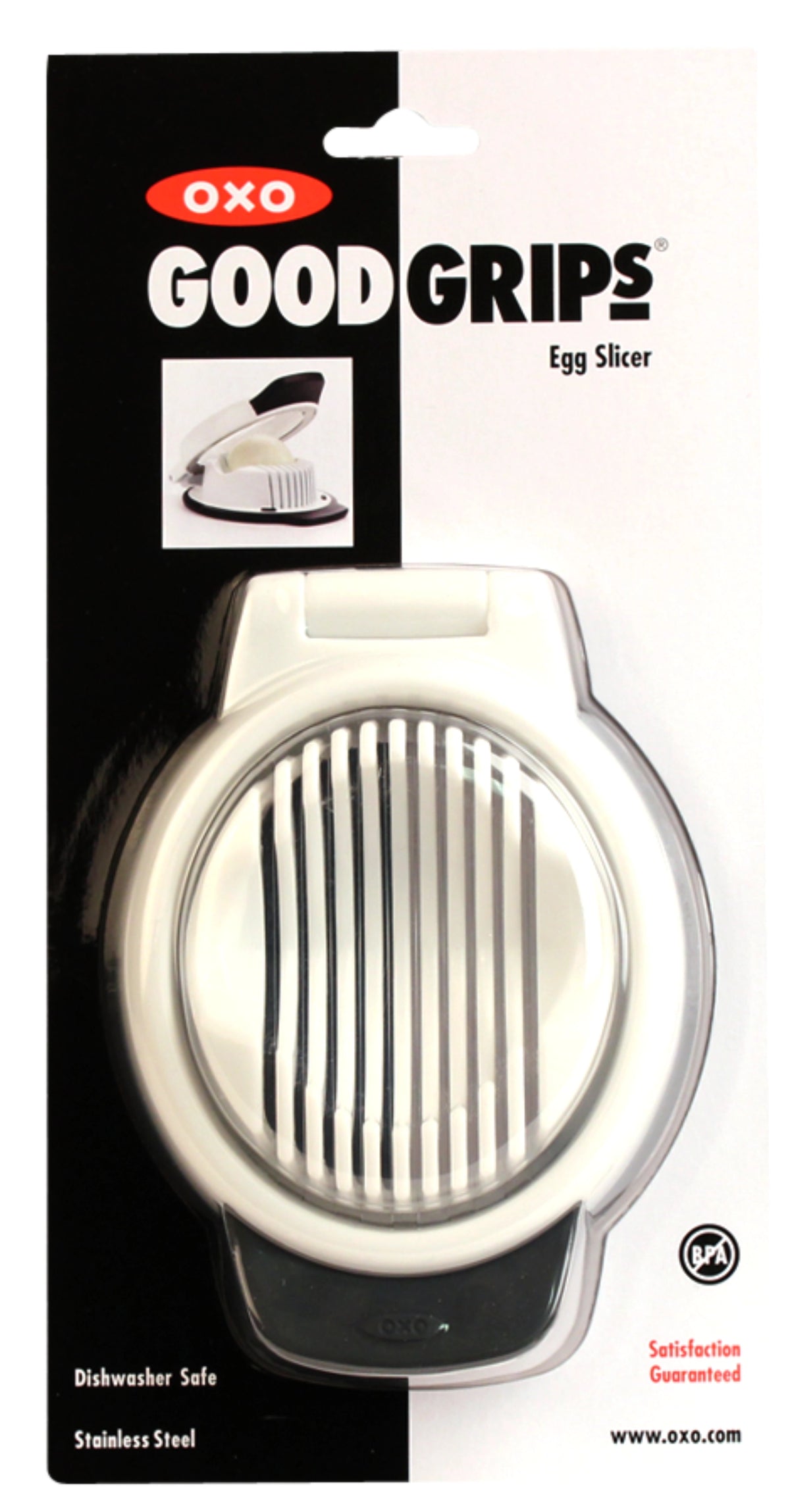 Eierschneider weissschwarz in Schwarz präsentiert im Onlineshop von KAQTU Design AG. Küchenhelfer ist von OXO