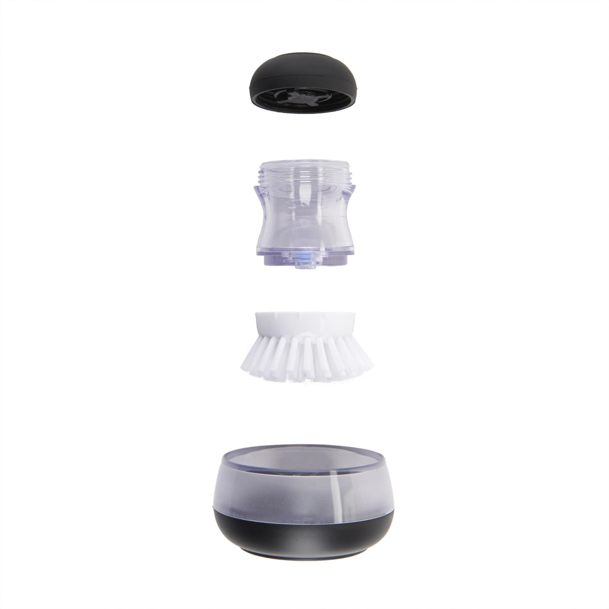 Good Grips Handbürstenset mit Seifenspender in Schwarz präsentiert im Onlineshop von KAQTU Design AG. Küchenhelfer ist von OXO