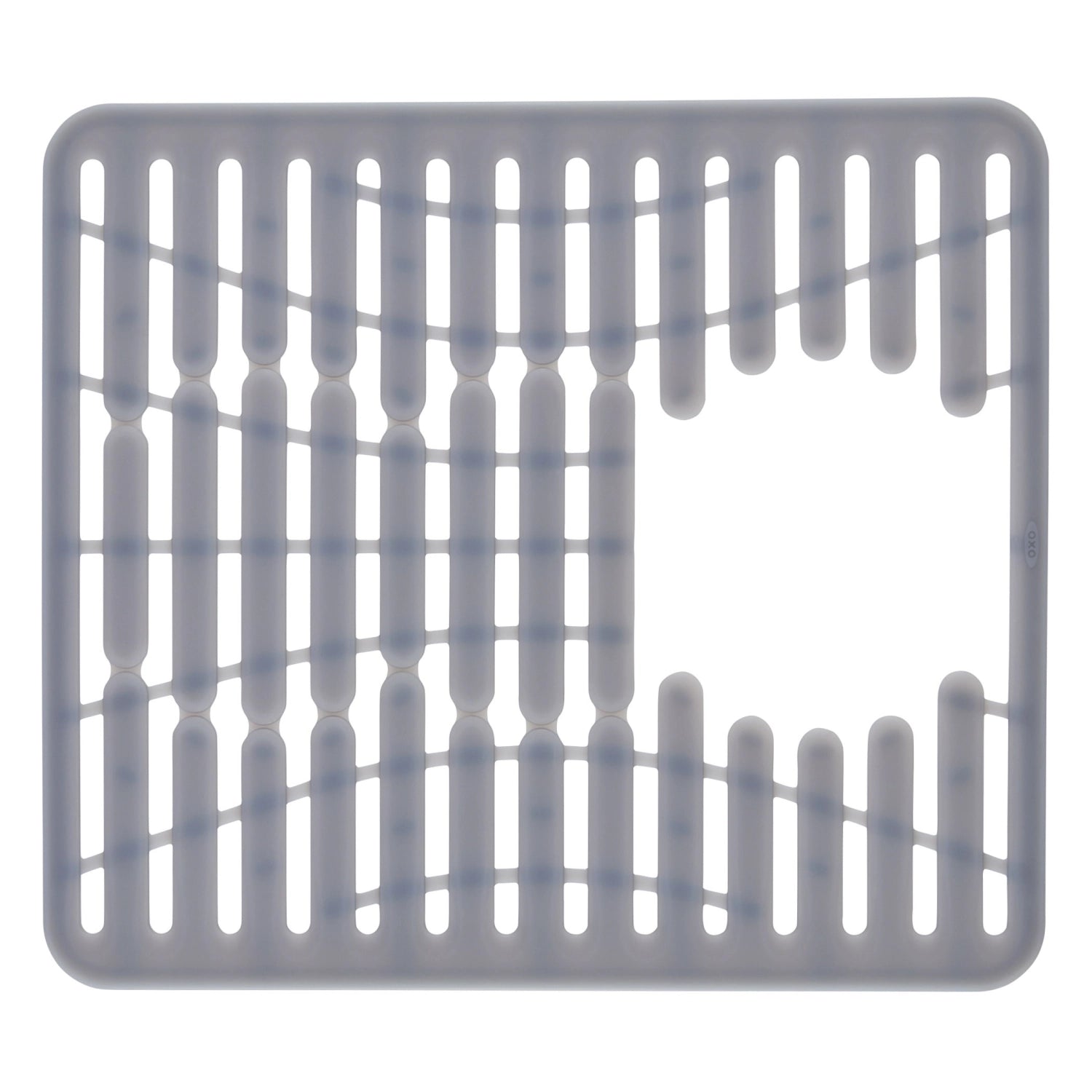 Silicone sink mat, gray, small, 32x28 cm