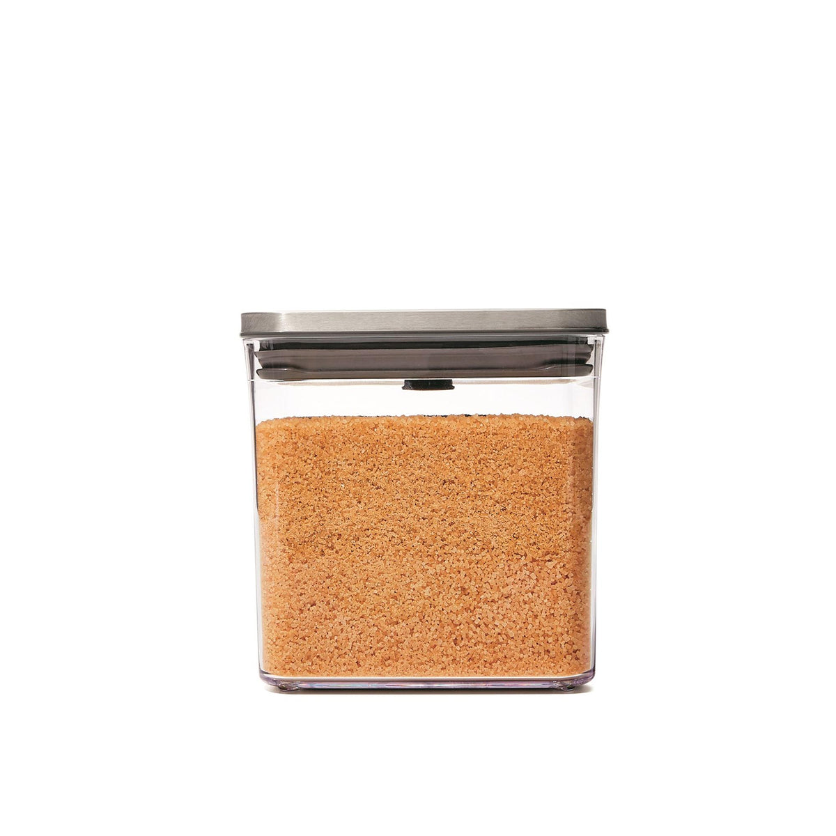 Good Grips Steel POP Behälter, quadratisch, klein, 2.6L in Transparent präsentiert im Onlineshop von KAQTU Design AG. Aufbewahrungsdose ist von OXO