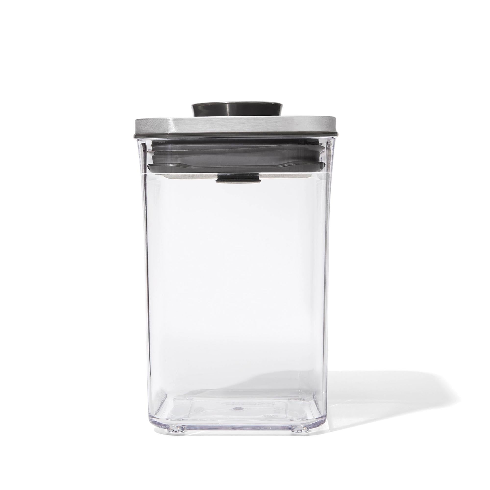 Kleiner OXO GG STL POP Behälter, 1.0L, aus Edelstahl, luftdicht, ideal für Gewürze & Snacks, stilvoll & spülmaschinenfest.