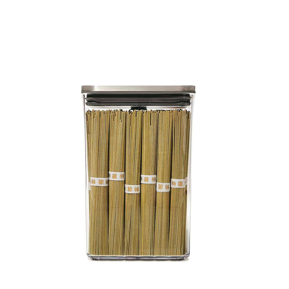 Good Grips Steel POP Behälter, recht, mittel, 2.6L in Transparent präsentiert im Onlineshop von KAQTU Design AG. Aufbewahrungsdose ist von OXO