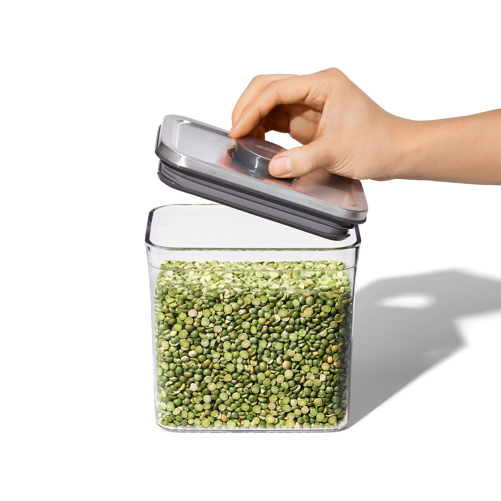Good Grips Steel Pop container, right., Klein, 1.6l