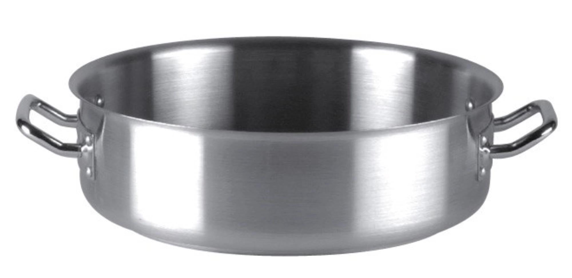 Basic Kochtopf nieder in Silber präsentiert im Onlineshop von KAQTU Design AG. Pfanne/Topf ist von Piazza