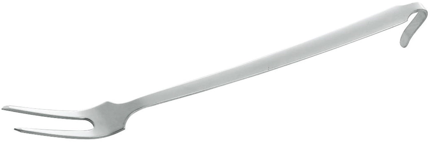 Fleischgabel in Silber präsentiert im Onlineshop von KAQTU Design AG. Kochbesteck ist von Piazza