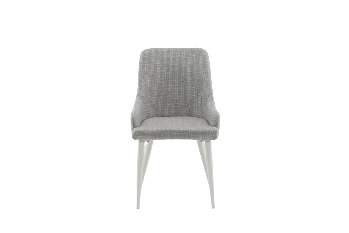 Plaza Stuhl in Hellgrau / Weiss präsentiert im Onlineshop von KAQTU Design AG. Stuhl ist von Venture Home