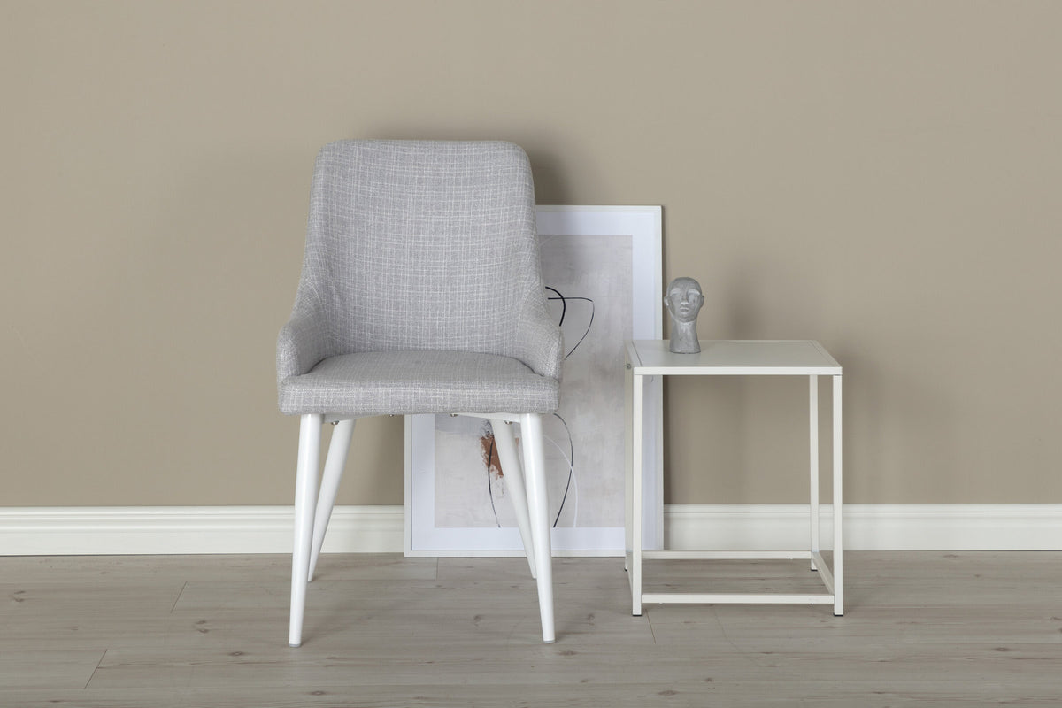 Plaza Stuhl in Hellgrau / Weiss präsentiert im Onlineshop von KAQTU Design AG. Stuhl ist von Venture Home