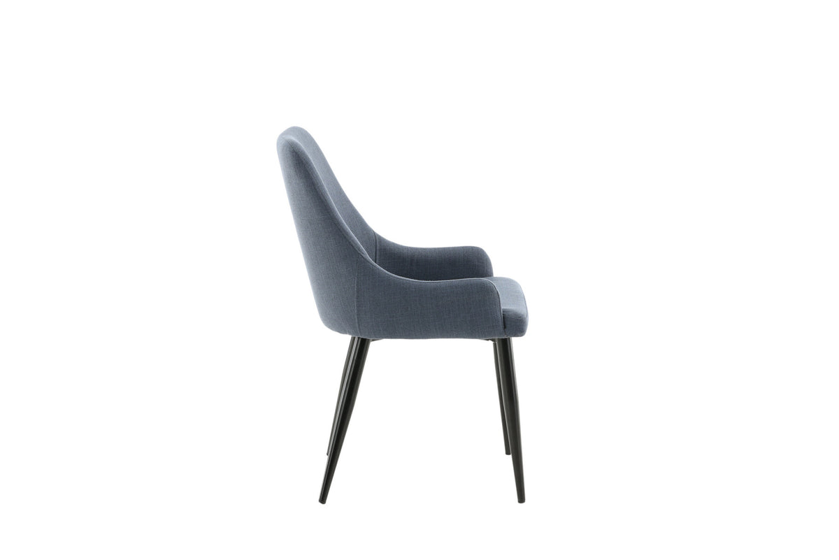 Plaza Stuhl in Blau / Schwarz präsentiert im Onlineshop von KAQTU Design AG. Stuhl ist von Venture Home