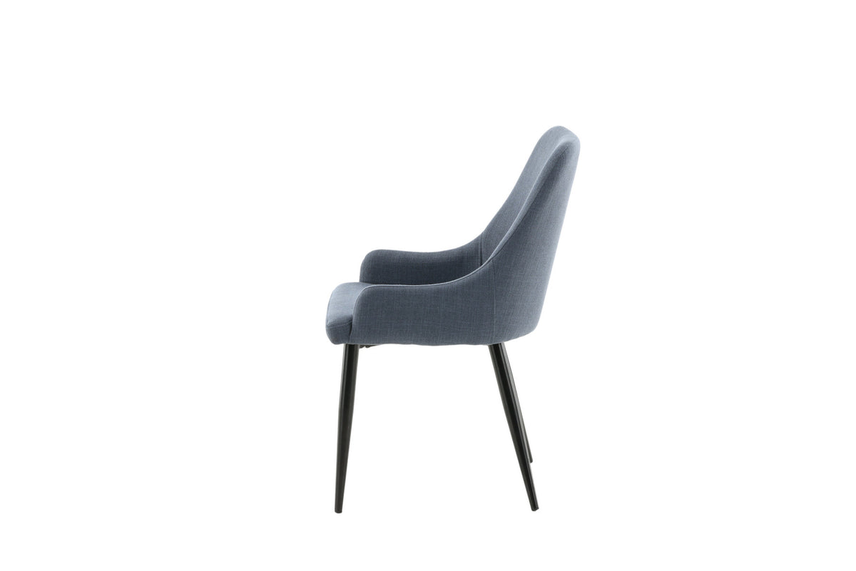 Plaza Stuhl in Blau / Schwarz präsentiert im Onlineshop von KAQTU Design AG. Stuhl ist von Venture Home