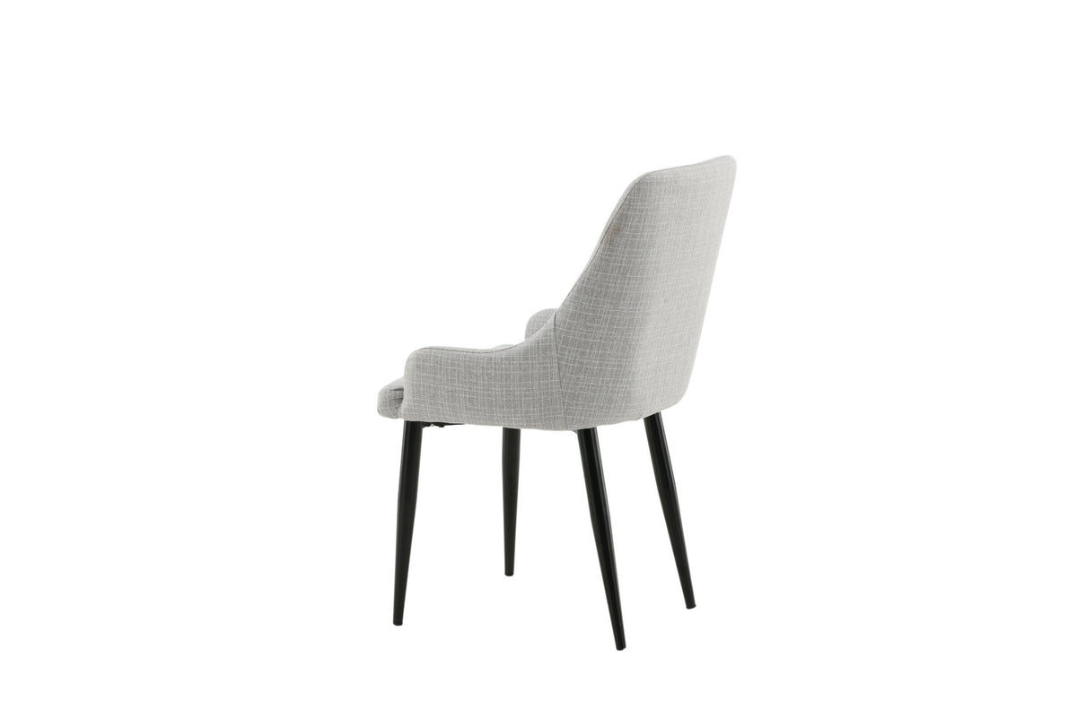 Plaza Stuhl in Hellgrau / Schwarz präsentiert im Onlineshop von KAQTU Design AG. Stuhl ist von Venture Home