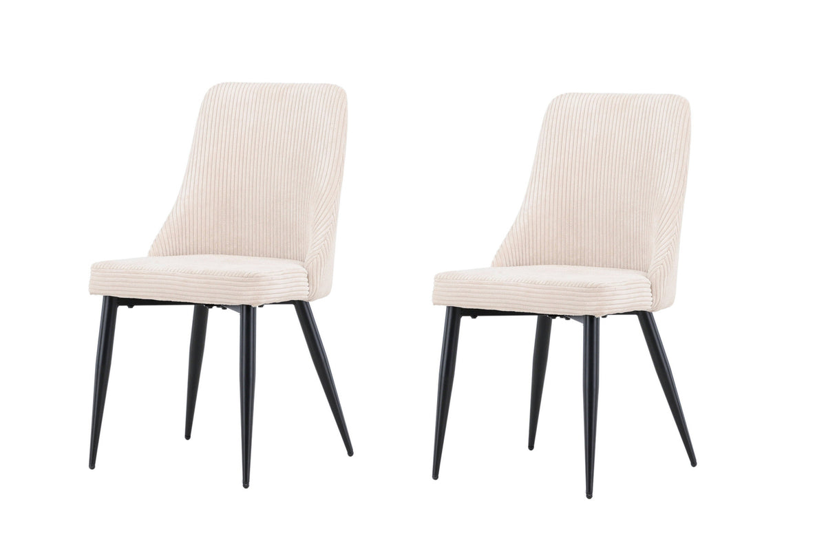 Leone Esszimmerstuhl in Beige präsentiert im Onlineshop von KAQTU Design AG. Stuhl ist von Venture Home