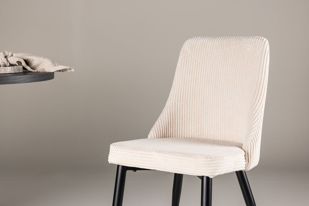 Leone Esszimmerstuhl in Beige präsentiert im Onlineshop von KAQTU Design AG. Stuhl ist von Venture Home