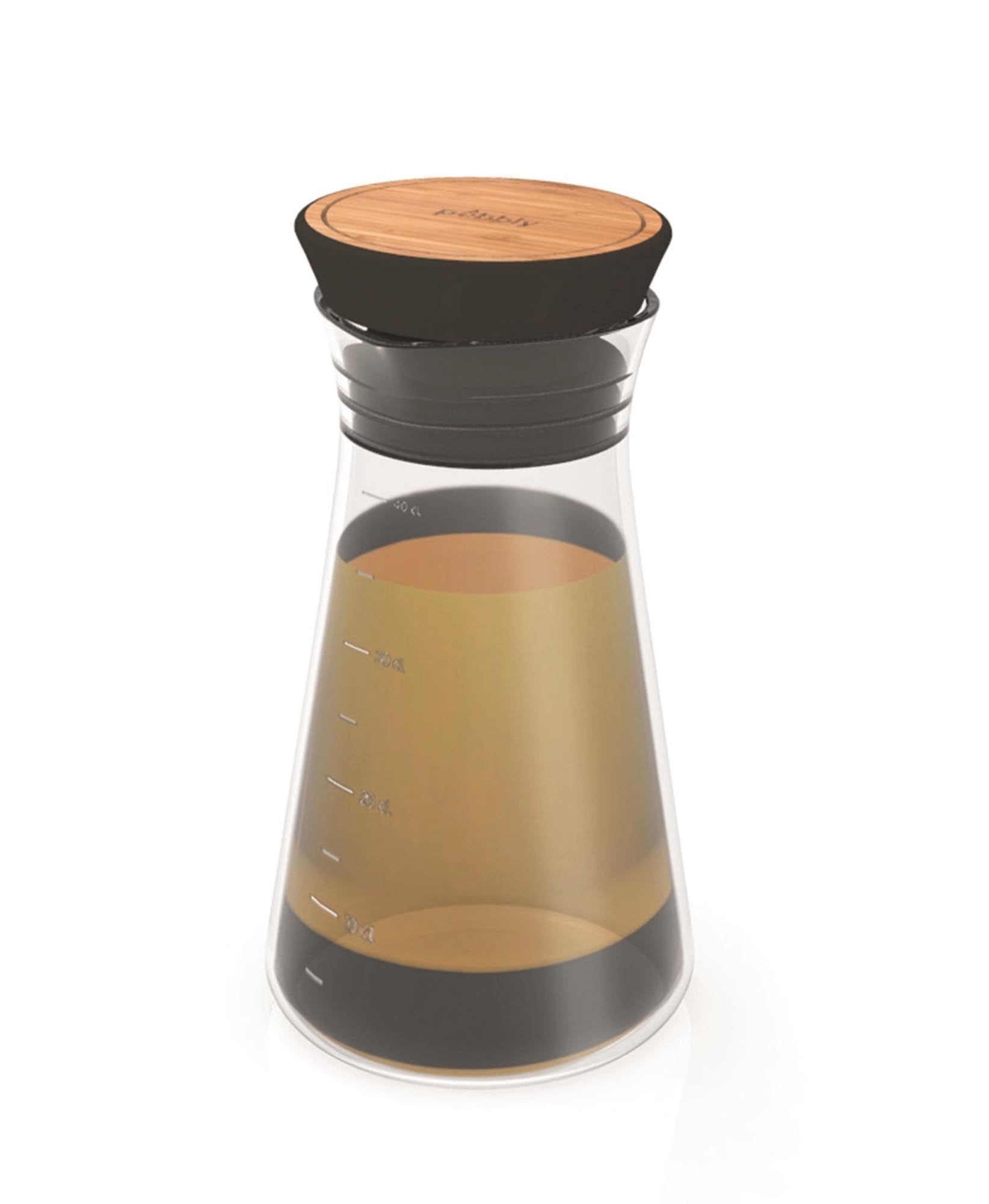 Pebbly Salat Shaker Glas, 45cl , schwarz