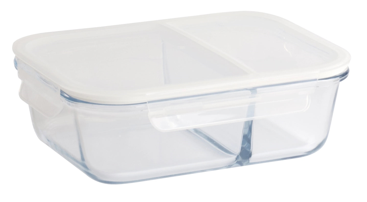 Pebbly Lunch-Box aus Glas 1300ml, 22x16.5x7cm - KAQTU Design