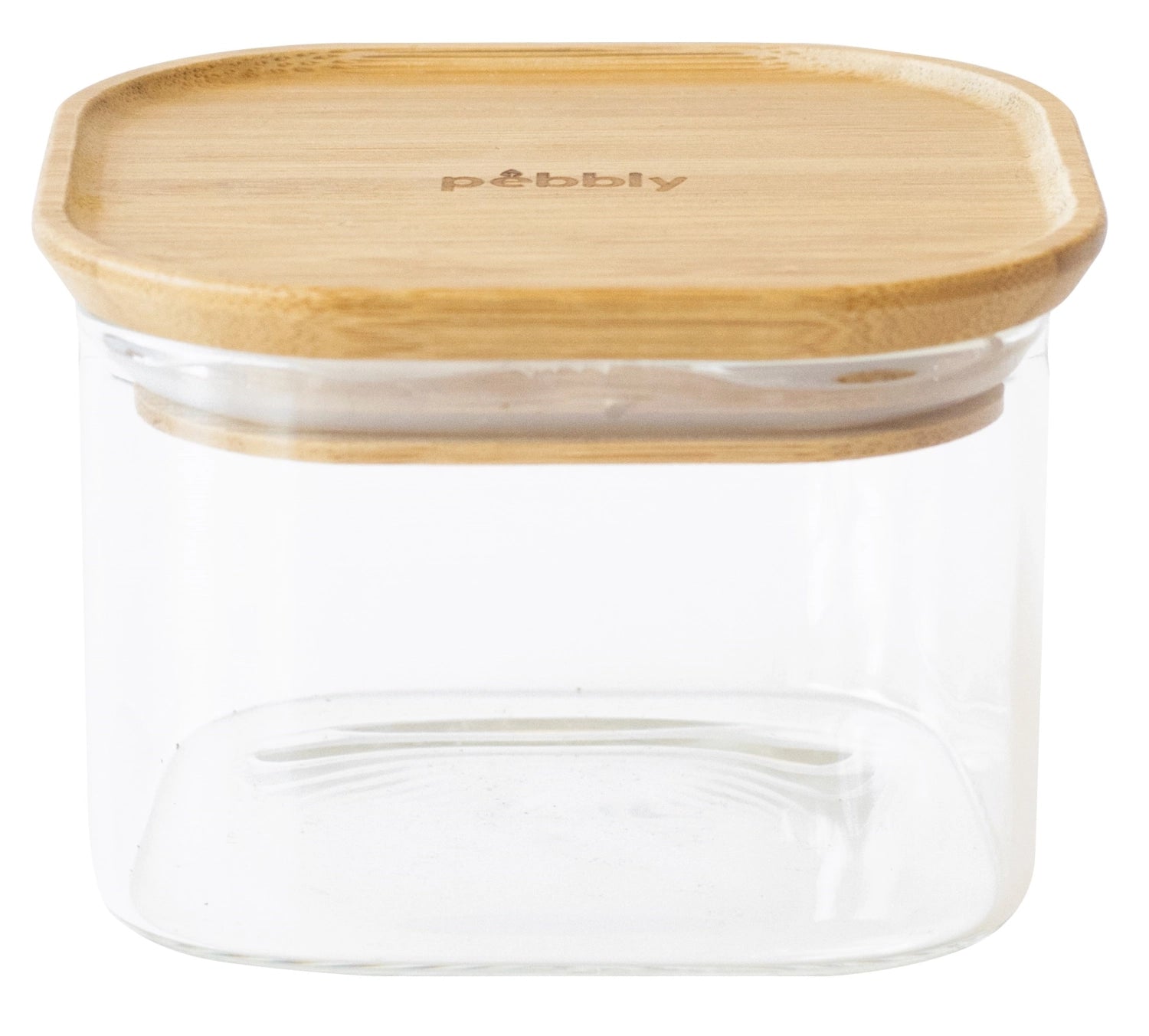 Pebbly Vorratsglas mit Bambusd. 0.5l, 11x11x7cm