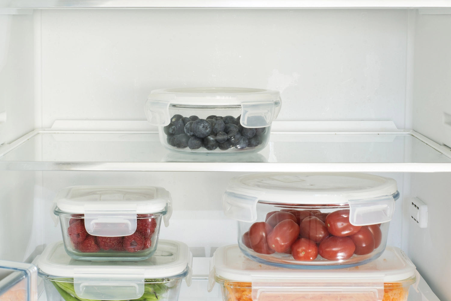 <tc>Pebbly</tc> Glass storage jar with valve, round 40cl