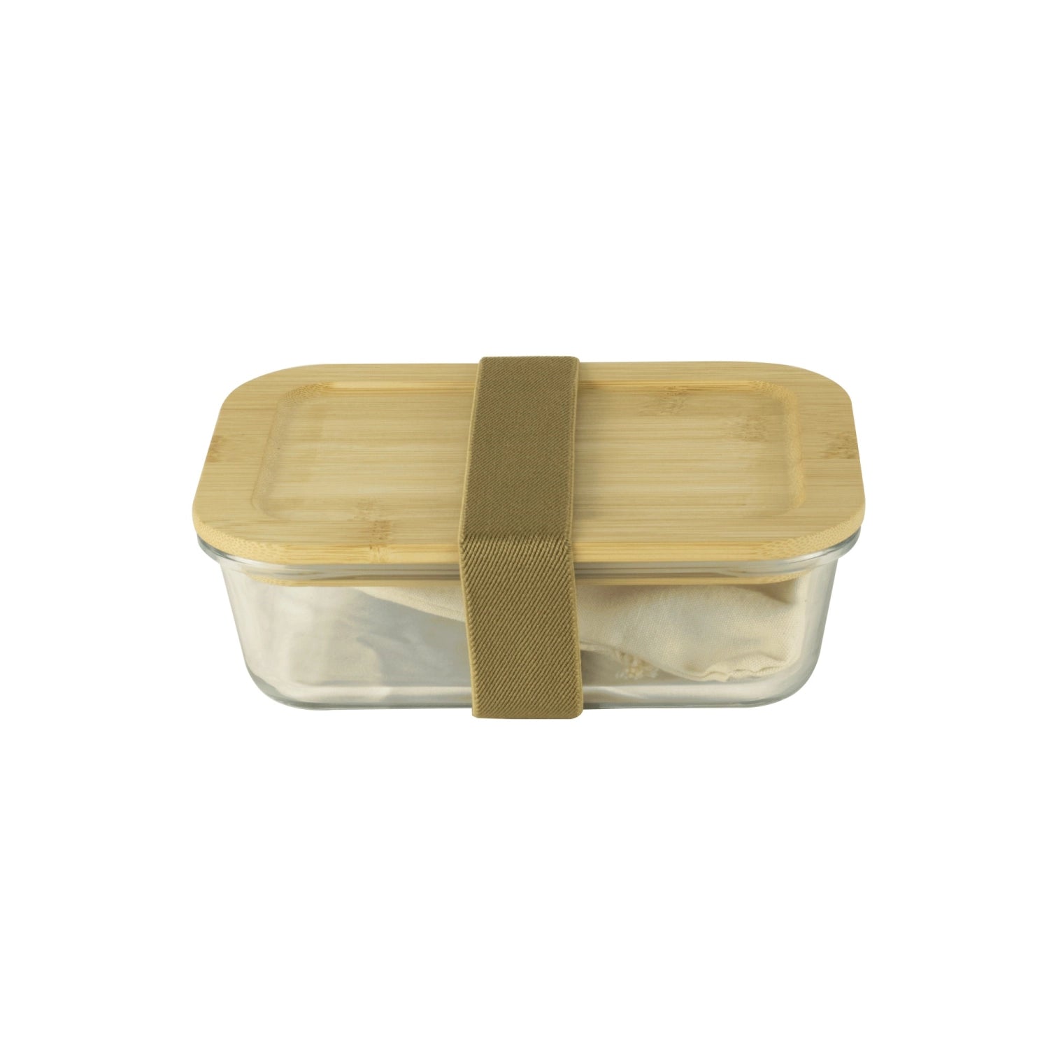 Pebbly Lunch box con contenitore in bambù da 1 l e posate in bambù