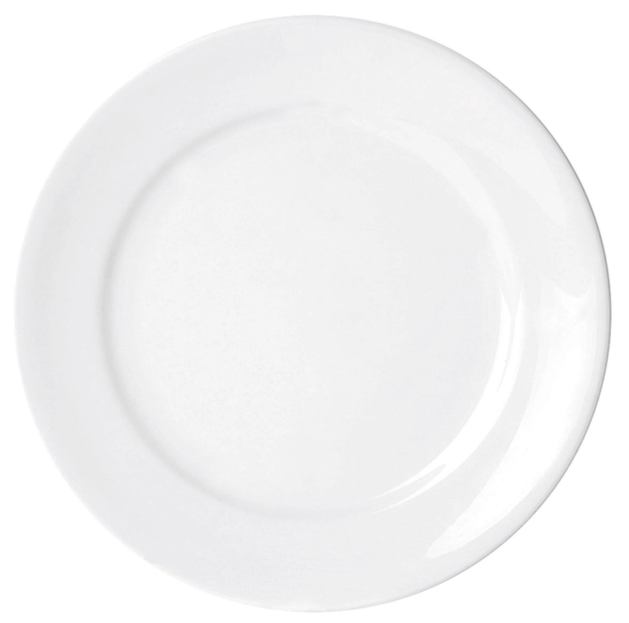 Eleganter 19.5 cm flacher Teller von Royal Porcelain: Hochwertiges, kratzfestes Porzellan, ideal für Vorspeisen und Desserts. Spülmaschinenfest.