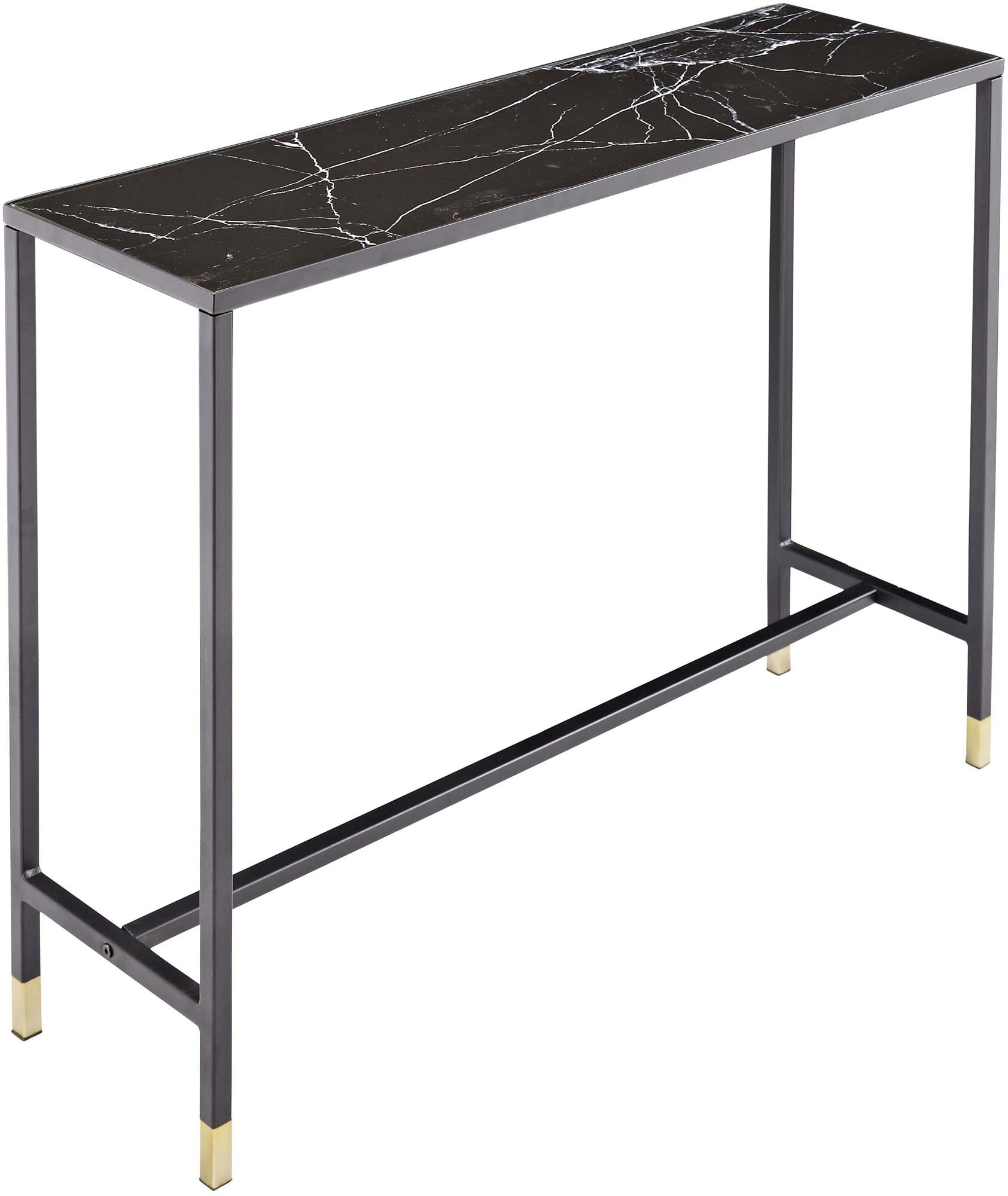 Dipp Beistelltisch in Schwarz/Gold präsentiert im Onlineshop von KAQTU Design AG. Beistelltisch ist von Venture Home