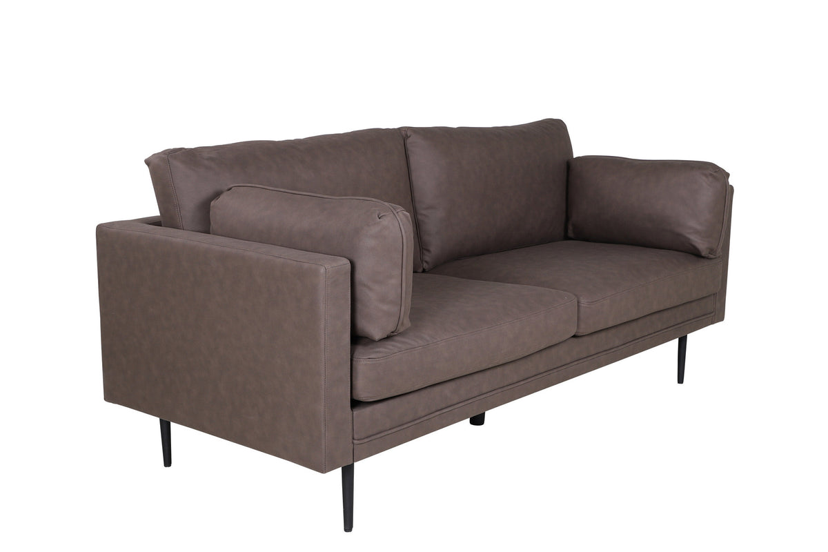 Boom Sofa in Braun/Schwarz präsentiert im Onlineshop von KAQTU Design AG. 3er Sofa ist von Venture Home