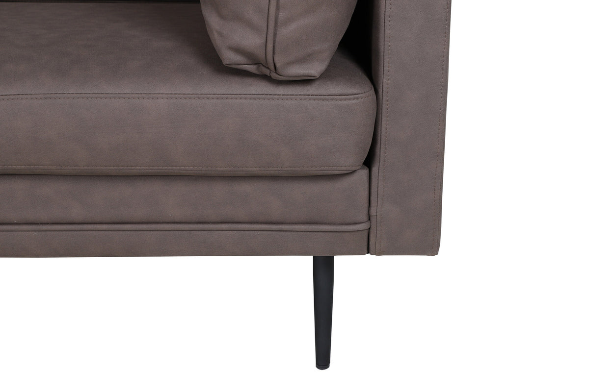 Boom Sofa in Braun/Schwarz präsentiert im Onlineshop von KAQTU Design AG. 3er Sofa ist von Venture Home