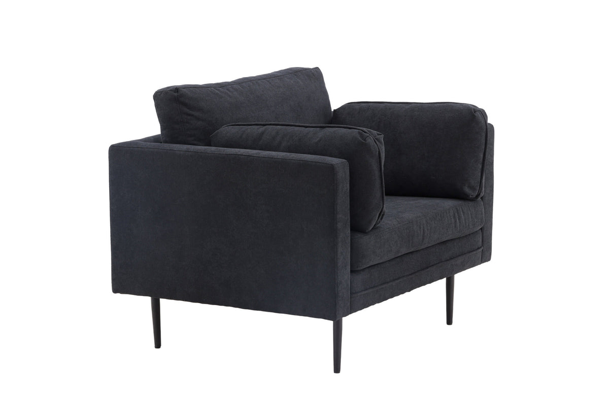Boom Sessel in Schwarz präsentiert im Onlineshop von KAQTU Design AG. Sessel mit Armlehnen ist von Venture Home