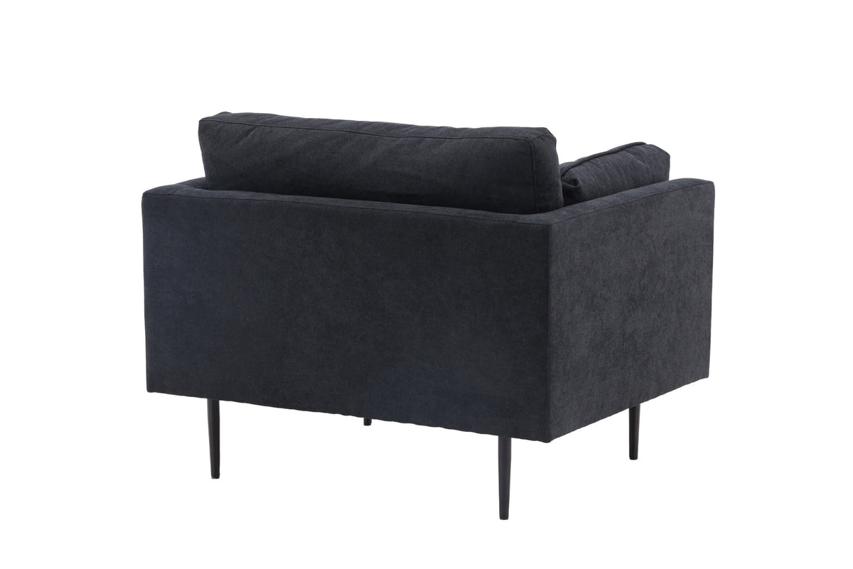 Boom Sessel in Schwarz präsentiert im Onlineshop von KAQTU Design AG. Sessel mit Armlehnen ist von Venture Home