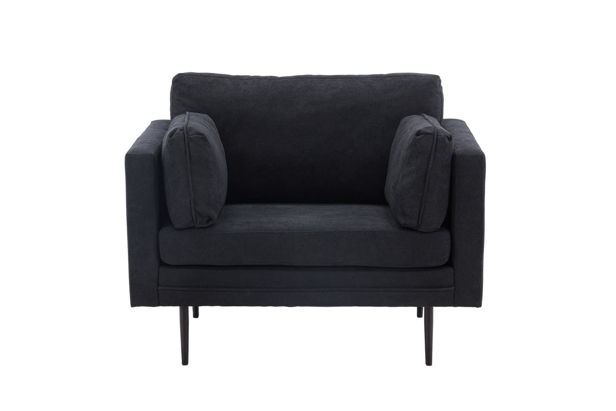 Boom Sessel in Schwarz präsentiert im Onlineshop von KAQTU Design AG. Sessel mit Armlehnen ist von Venture Home