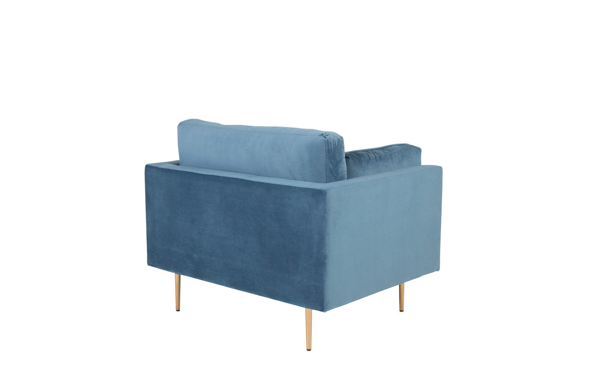 Boom Sessel in Blau präsentiert im Onlineshop von KAQTU Design AG. Sessel mit Armlehnen ist von Venture Home
