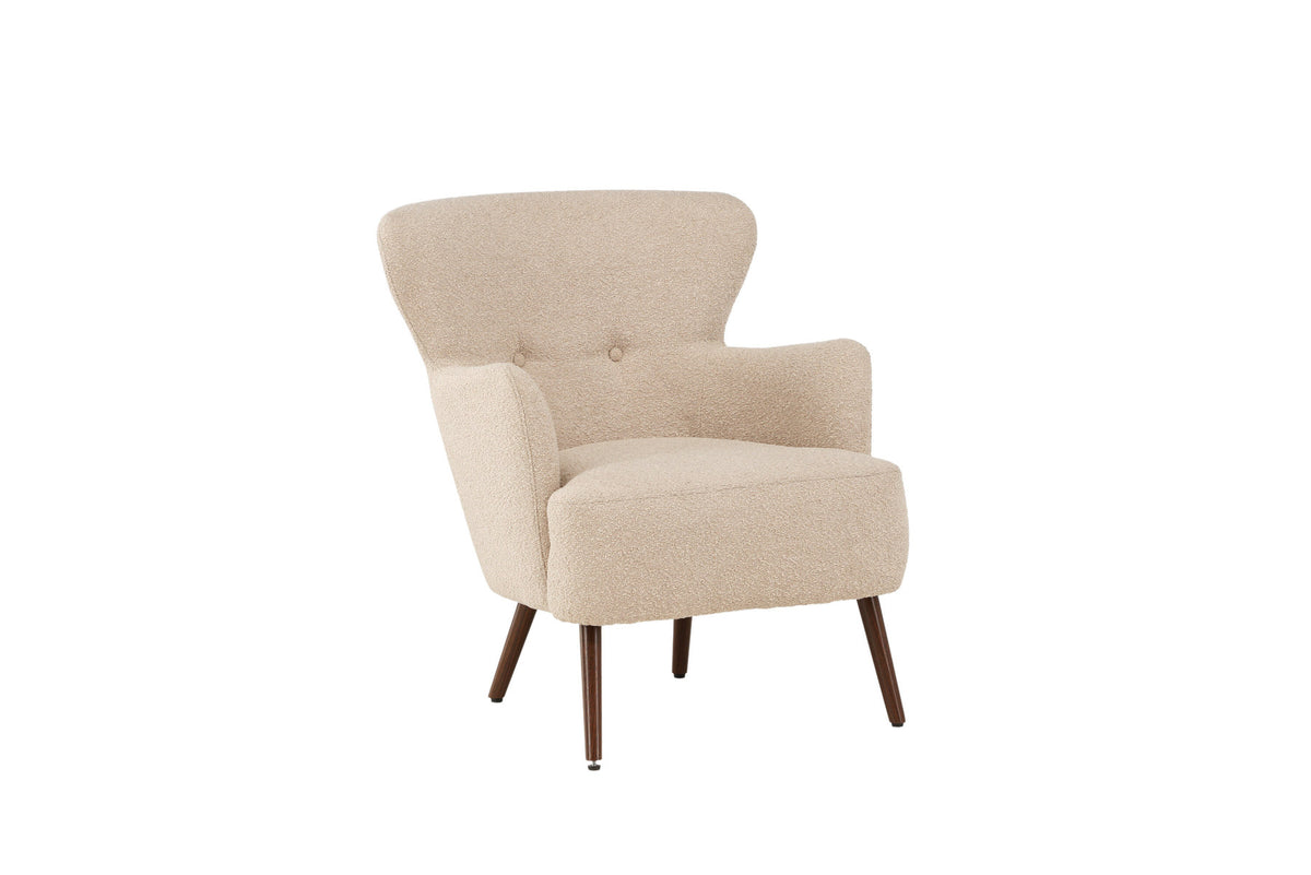 Lincoln Sessel in Beige präsentiert im Onlineshop von KAQTU Design AG. Sessel mit Armlehnen ist von Venture Home