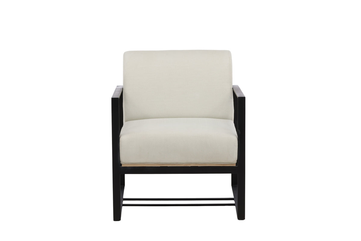 Kansas Sessel in Cremefarben präsentiert im Onlineshop von KAQTU Design AG. Sessel mit Armlehnen ist von Venture Home