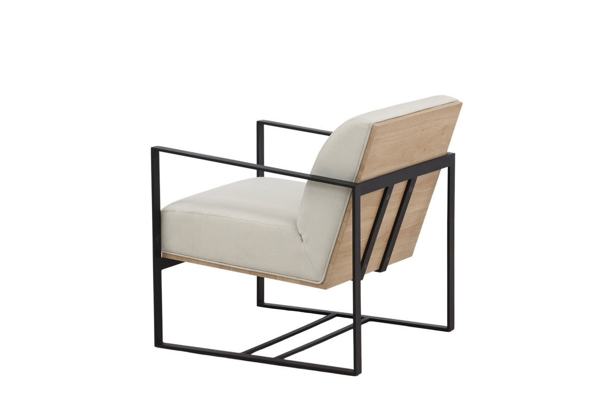 Kansas Sessel in Cremefarben präsentiert im Onlineshop von KAQTU Design AG. Sessel mit Armlehnen ist von Venture Home