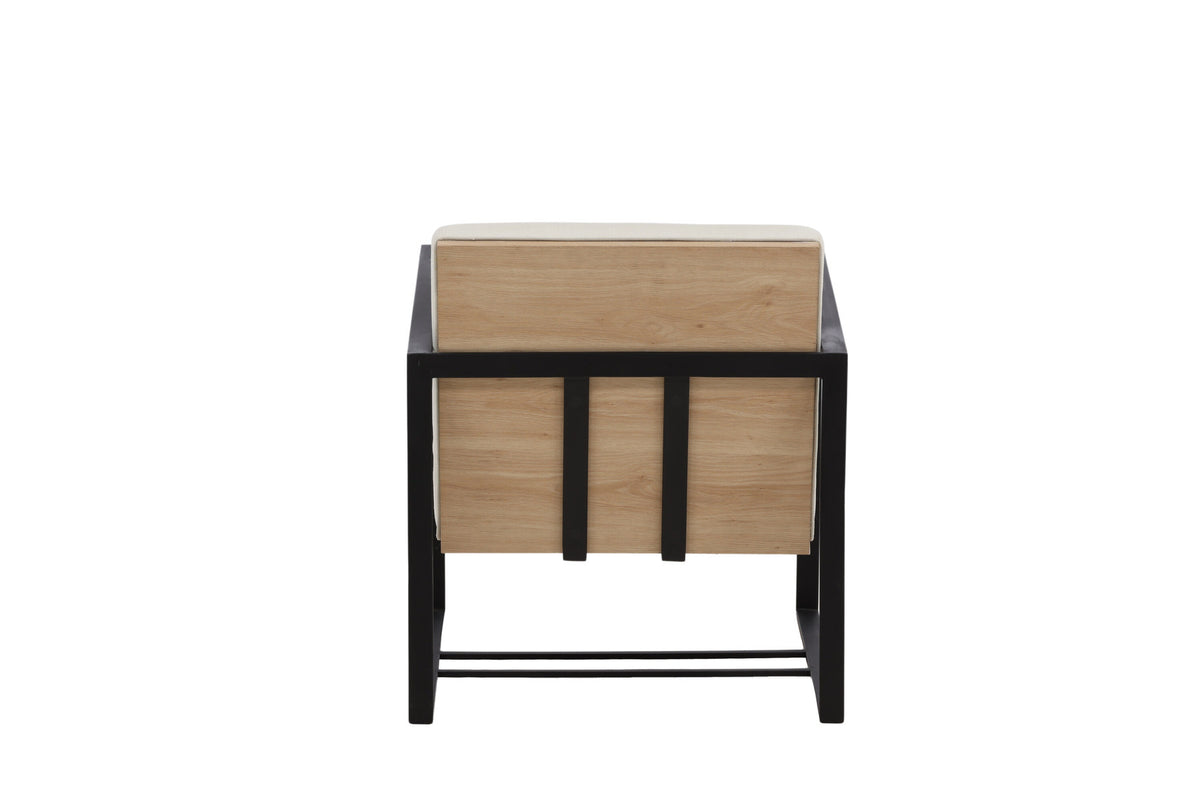 Kansas Sessel in Cremefarben präsentiert im Onlineshop von KAQTU Design AG. Sessel mit Armlehnen ist von Venture Home