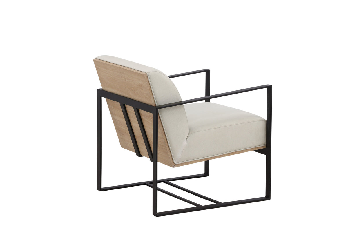 Kansas Sessel in Cremefarben präsentiert im Onlineshop von KAQTU Design AG. Sessel mit Armlehnen ist von Venture Home