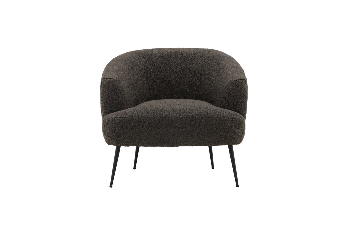 Derry Sessel in Dunkelgrau präsentiert im Onlineshop von KAQTU Design AG. Sessel mit Armlehnen ist von Venture Home