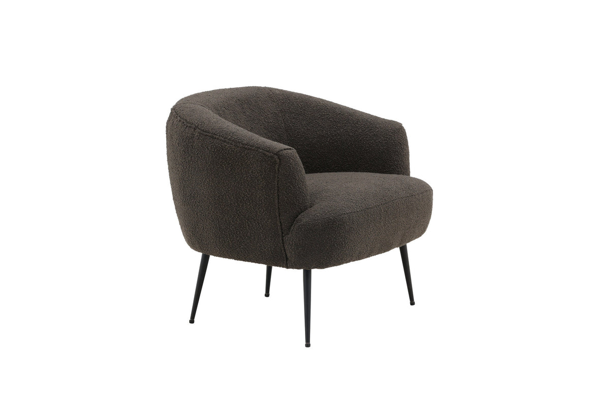 Derry Sessel in Dunkelgrau präsentiert im Onlineshop von KAQTU Design AG. Sessel mit Armlehnen ist von Venture Home