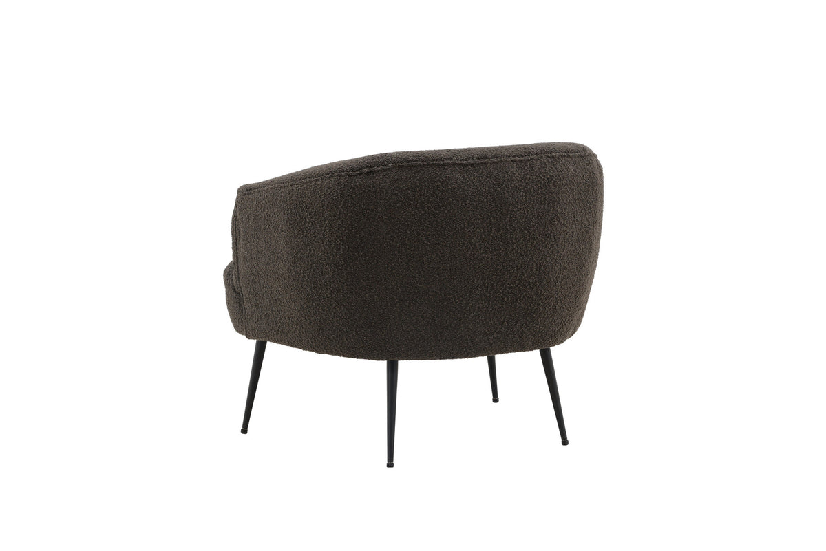 Derry Sessel in Dunkelgrau präsentiert im Onlineshop von KAQTU Design AG. Sessel mit Armlehnen ist von Venture Home