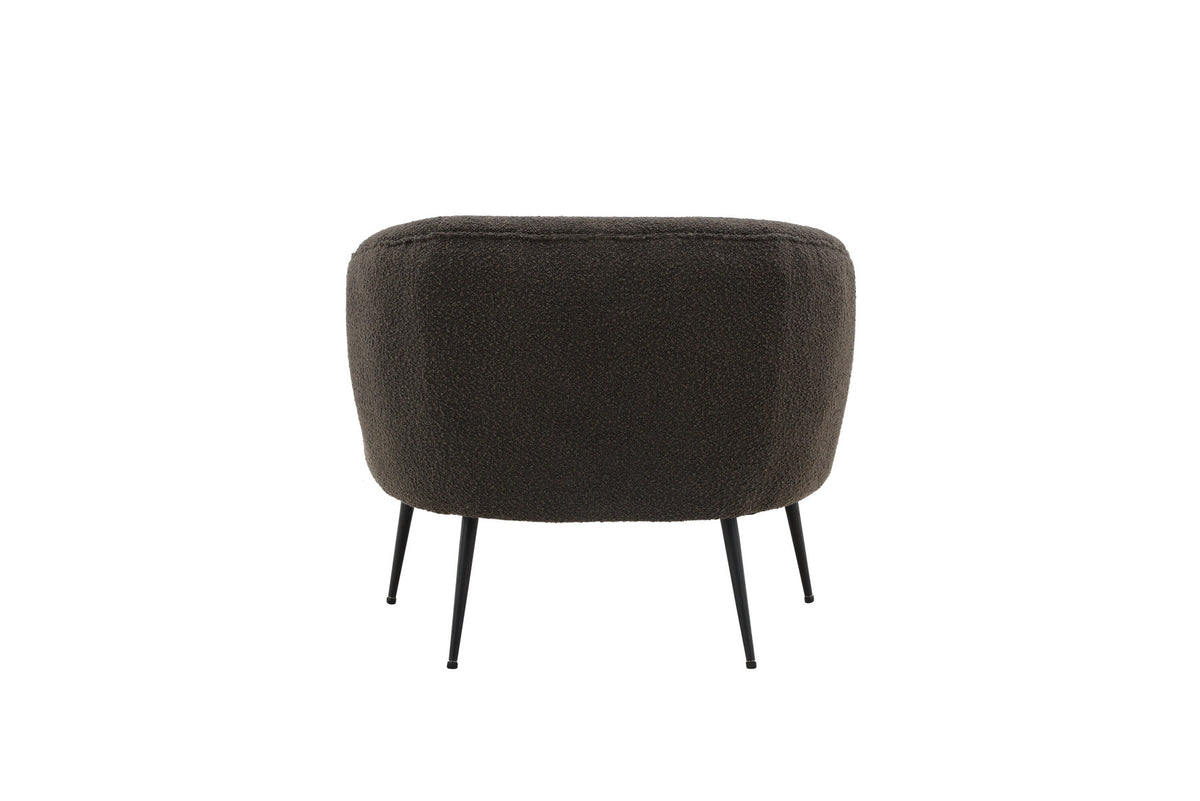 Derry Sessel in Dunkelgrau präsentiert im Onlineshop von KAQTU Design AG. Sessel mit Armlehnen ist von Venture Home