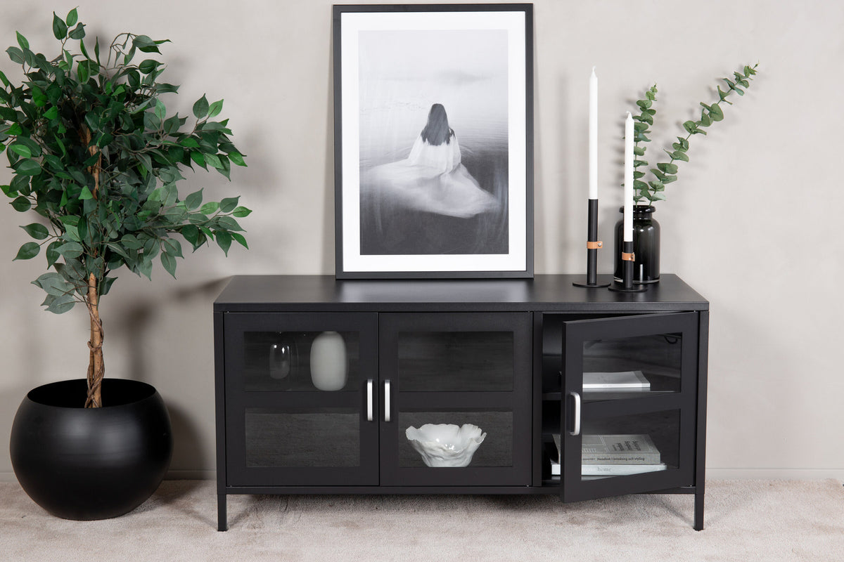 Acero TV-Kommode in Schwarz präsentiert im Onlineshop von KAQTU Design AG. TV-Möbel ist von Venture Home