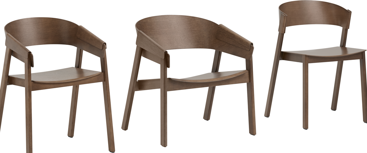 Cover Side Stuhl in Gebeizte Eiche präsentiert im Onlineshop von KAQTU Design AG. Sessel mit Armlehnen ist von Muuto