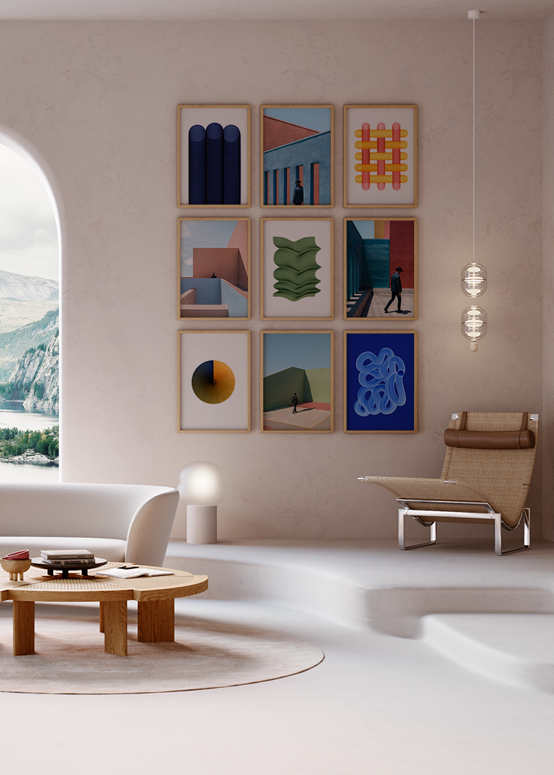 Simplicity of the Moment  in Grün / Blau präsentiert im Onlineshop von KAQTU Design AG. Bild ist von Paper Collective