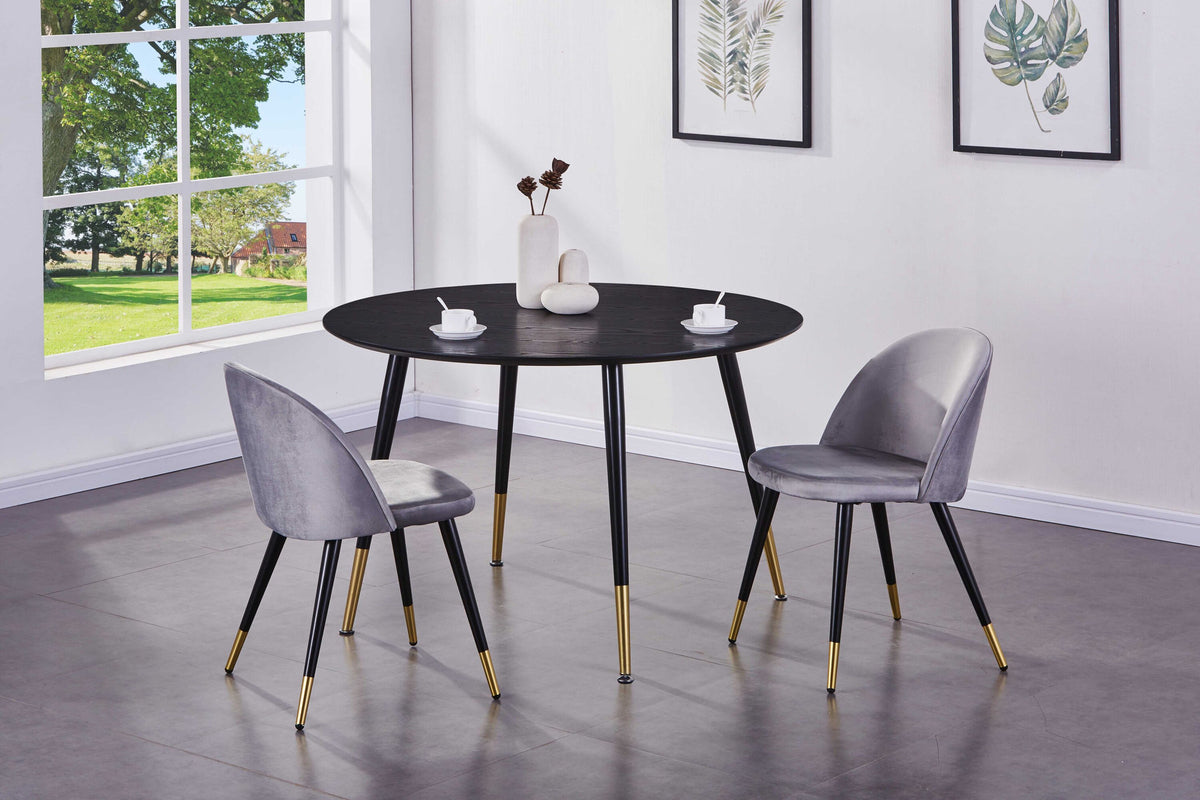 Dipp Esstisch in Schwarz/Gold präsentiert im Onlineshop von KAQTU Design AG. Esstisch ist von Venture Home