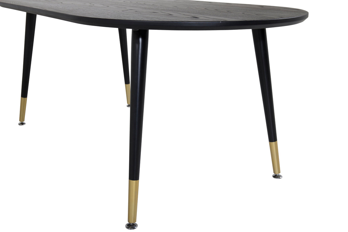 Dipp Beistelltisch in Schwarz/Gold präsentiert im Onlineshop von KAQTU Design AG. Beistelltisch ist von Venture Home