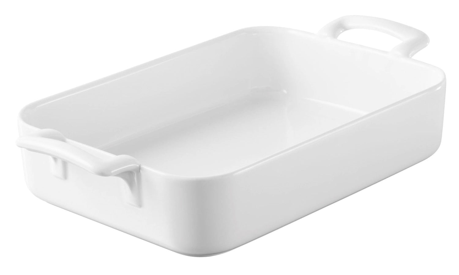 Plat de cuisson rectarial, 34x25x6,5 cm, blanc