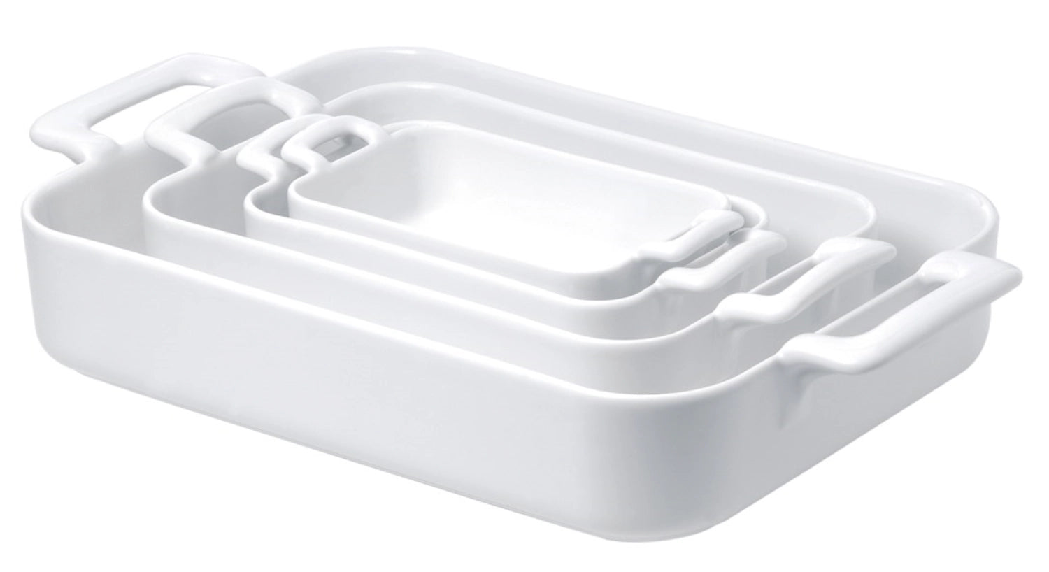 Forme au détail rectangulaire, 16 cm, blanc