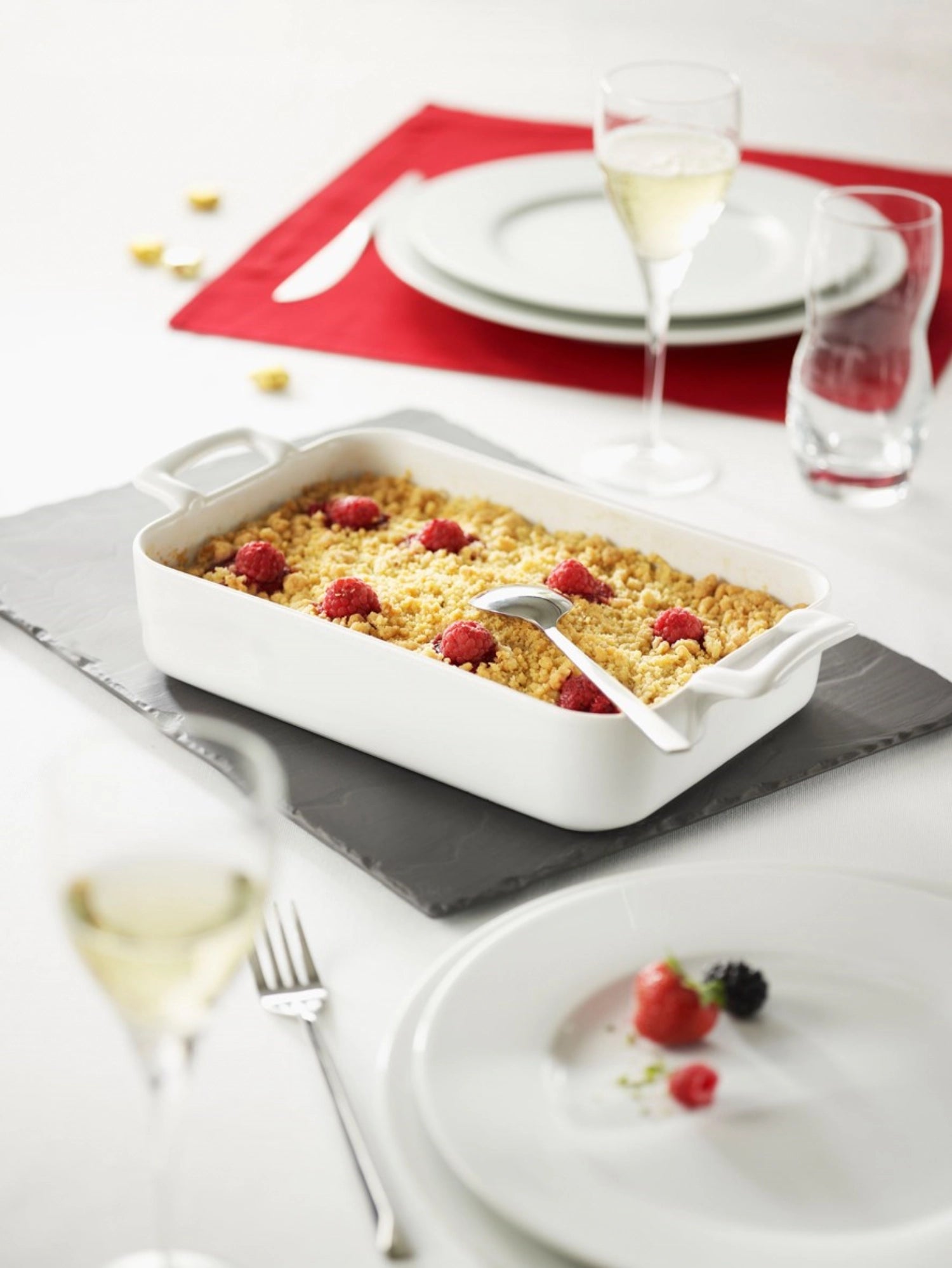 Forme au détail rectangulaire, 16 cm, blanc